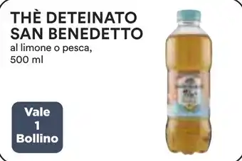 Coop THÈ DETEINATO SAN BENEDETTO al limone o pesca, 500 ml offerta