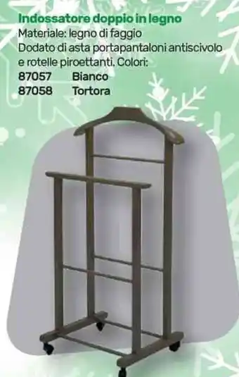 Indossatore doppio in legno