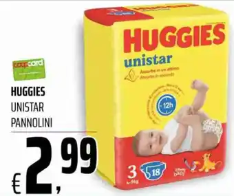 Coop Master Alleanza 3.0 HUGGIES UNISTAR PANNOLINI offerta