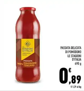 Conad PASSATA DELICATA DI POMODORO LE STAGIONI D'ITALIA 690 g offerta