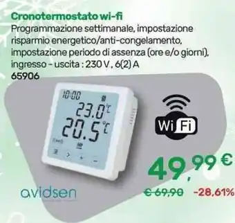 Avidsen Cronotermostato wi-fi