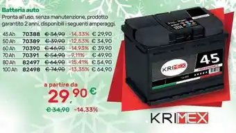 Krimex Batteria auto