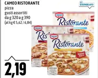 Emi Supermercati CAMEO RISTORANTE pizza gusti assortiti dag 320 ag 390 offerta