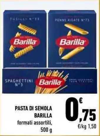 Conad City PASTA DI SEMOLA BARILLA formati assortiti, 500 g offerta