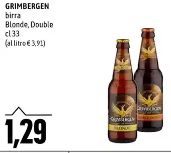 Emi Supermercati GRIMBERGEN birra Blonde, Double cl33 offerta