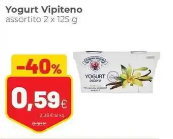 Coop famiglia cooperativa Yogurt Vipiteno assortito 2 x 125 g offerta