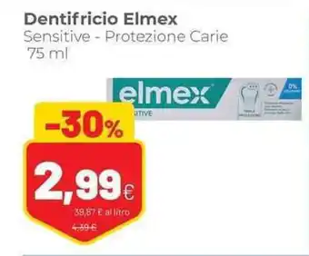 Coop famiglia cooperativa Dentifricio Elmex Sensitive - Protezione Carie 75 ml offerta