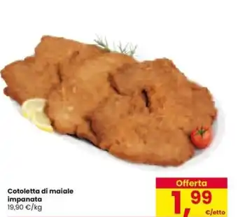Interspar Cotoletta di maiale impanata offerta