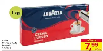 Interspar Caffè Crema e Gusto Lavazza 4 x 250 g offerta