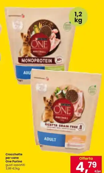 Interspar Crocchette per cane One Purina gusti assortiti 1,2 kg offerta