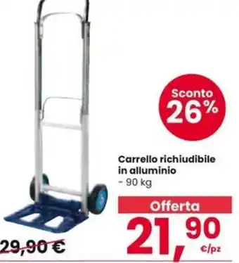 Interspar Carrello richiudibile in alluminio - 90 kg offerta