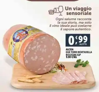 Deco Supermercati ALCISA DUE TORRI MORTADELLA BOLOGNA IGP offerta