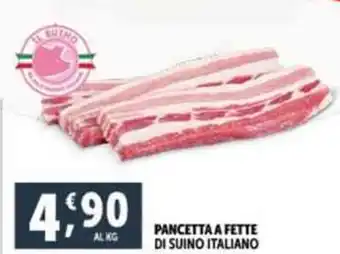 Deco Supermercati PANCETTA A FETTE DI SUINO ITALIANO offerta