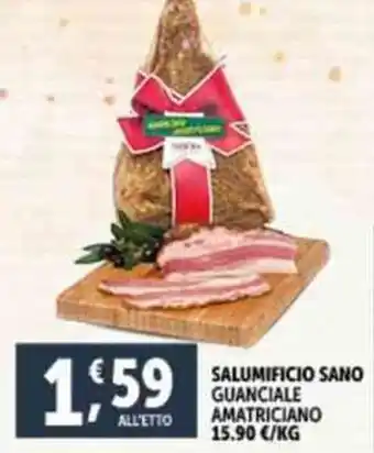 Deco Supermercati SALUMIFICIO SANO GUANCIALE AMATRICIANO offerta