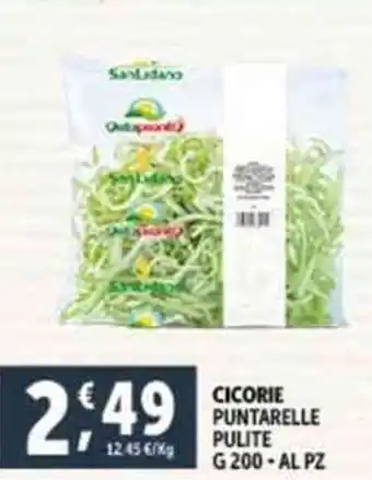 Deco Supermercati CICORIE PUNTARELLE PULITE G 200 offerta