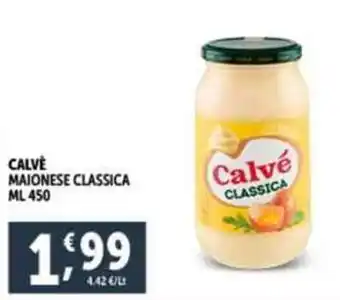 Deco Supermercati CALVE MAIONESE CLASSICA ML 450 offerta