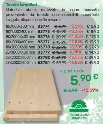 Tavole lamellari