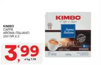 Quick Sisa KIMBO CAFFE AROMA ITALIANO 250 GR X 2 offerta