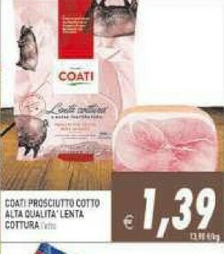 Pim Supermercati Prosciutto cotto offerta