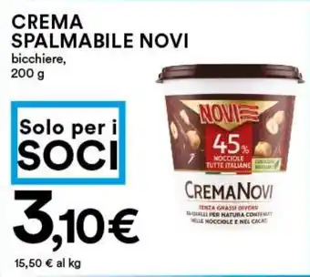 Coop Superstore CREMA SPALMABILE NOVI bicchiere, 200 g offerta