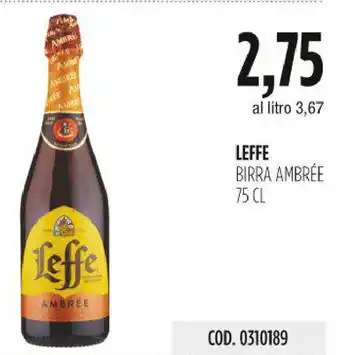 Carico Cash & Carry LEFFE BIRRA AMBRÉE 75 CL offerta