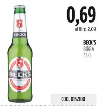 Carico Cash & Carry BECK'S BIRRA 33 CL offerta