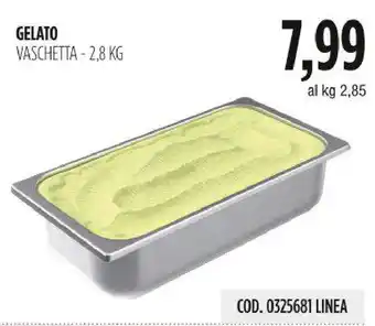 Carico Cash & Carry GELATO VASCHETTA -2,8 KG offerta