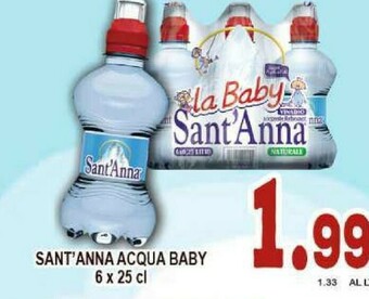 Sacoph Acqua sant'anna offerta
