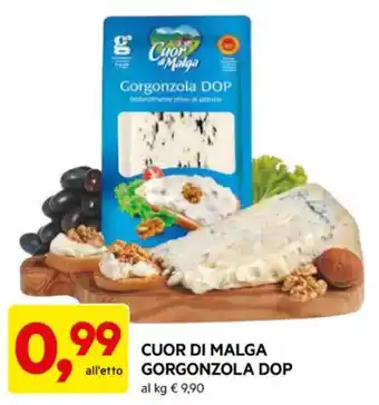 DPiù CUOR DI MALGA GORGONZOLA DOP offerta