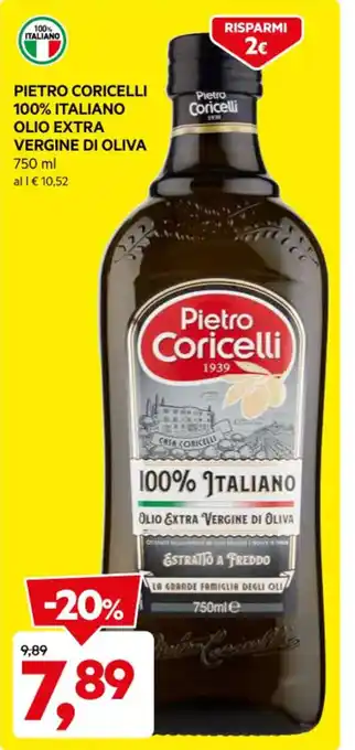 DPiù PIETRO CORICELLI OLIO EXTRA VERGINE DI OLIVA 750 ml offerta