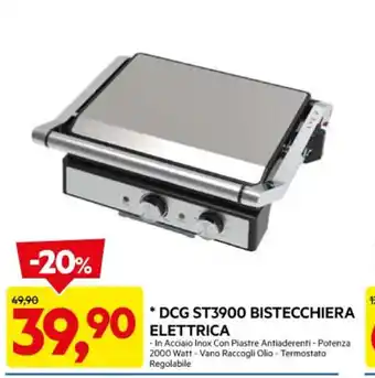 DPiù DCG ST3900 BISTECCHIERA ELETTRICA offerta