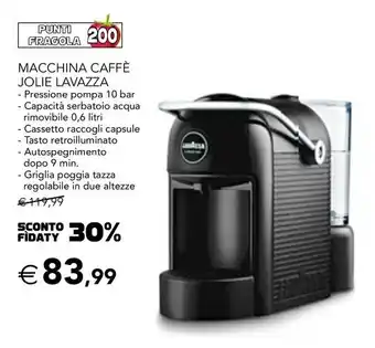 Esselunga MACCHINA CAFFÈ JOLIE LAVAZZA offerta