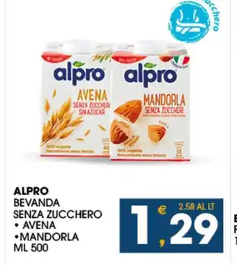 SeBón Supermercati ALPRO BEVANDA SENZA ZUCCHERO offerta