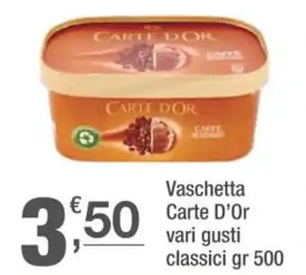 Vaschetta Carte D'Or vari gusti classici gr 500