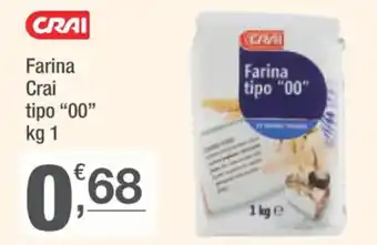 Crai Farina Crai tipo "00" kg 1 offerta