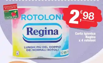 Crai Carta Igienica Regina x 4 rotoloni offerta