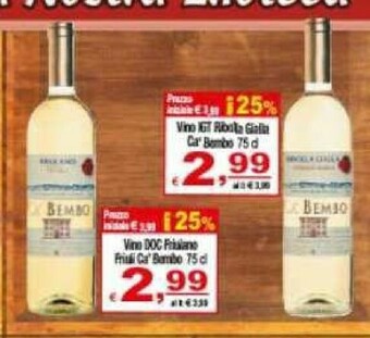 CTS Supermercati Vino bianco offerta