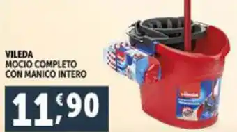 Deco Supermercati VILEDA MOCIO COMPLETO CON MANICO INTERO offerta