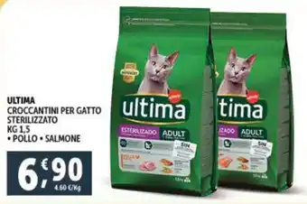 Deco Supermercati ULTIMA CROCCANTINI PER GATTO STERILIZZATO kg 1,5 offerta