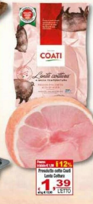 CTS Supermercati Prosciutto cotto offerta