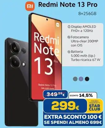 Euronics Redmi Note 13 Pro offerta