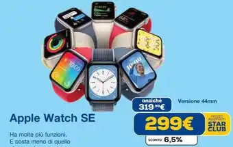 Euronics Apple Watch SE offerta