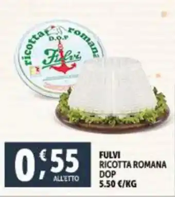 Deco Supermercati FULVI RICOTTA ROMANA DOP offerta