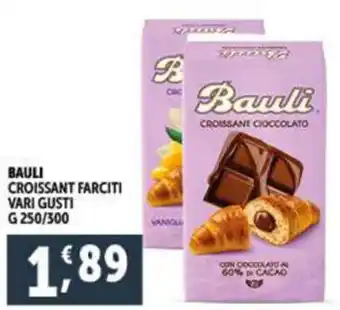 Deco Supermercati BAULI CROISSANT FARCITI VARI GUSTI G 250/300 offerta