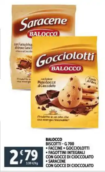 Deco Supermercati BALOCCO BISCOTTI - G 700 offerta