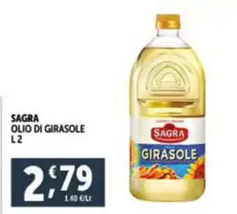 Deco Supermercati SAGRA OLIO DI GIRASOLE L2 offerta