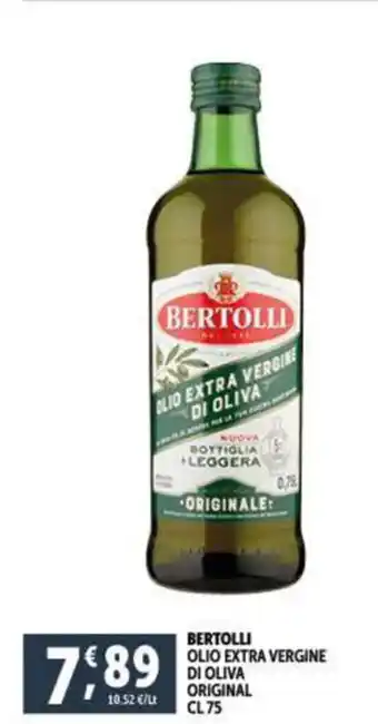 Deco Supermercati BERTOLLI OLIO EXTRA VERGINE DI OLIVA ORIGINAL CL75 offerta