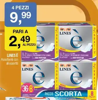 Caddy's LINES É Assorbenti con ali assortiti 4 PEZZI offerta