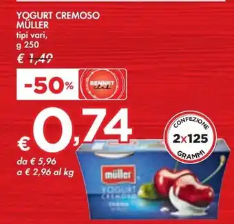 Bennet YOGURT CREMOSO MÜLLER offerta