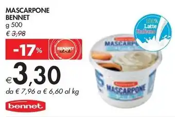 Bennet MASCARPONE BENNET g 500 offerta